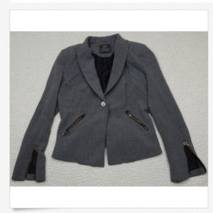 Zara TRF Collection Gray Lined Blazer Size Large